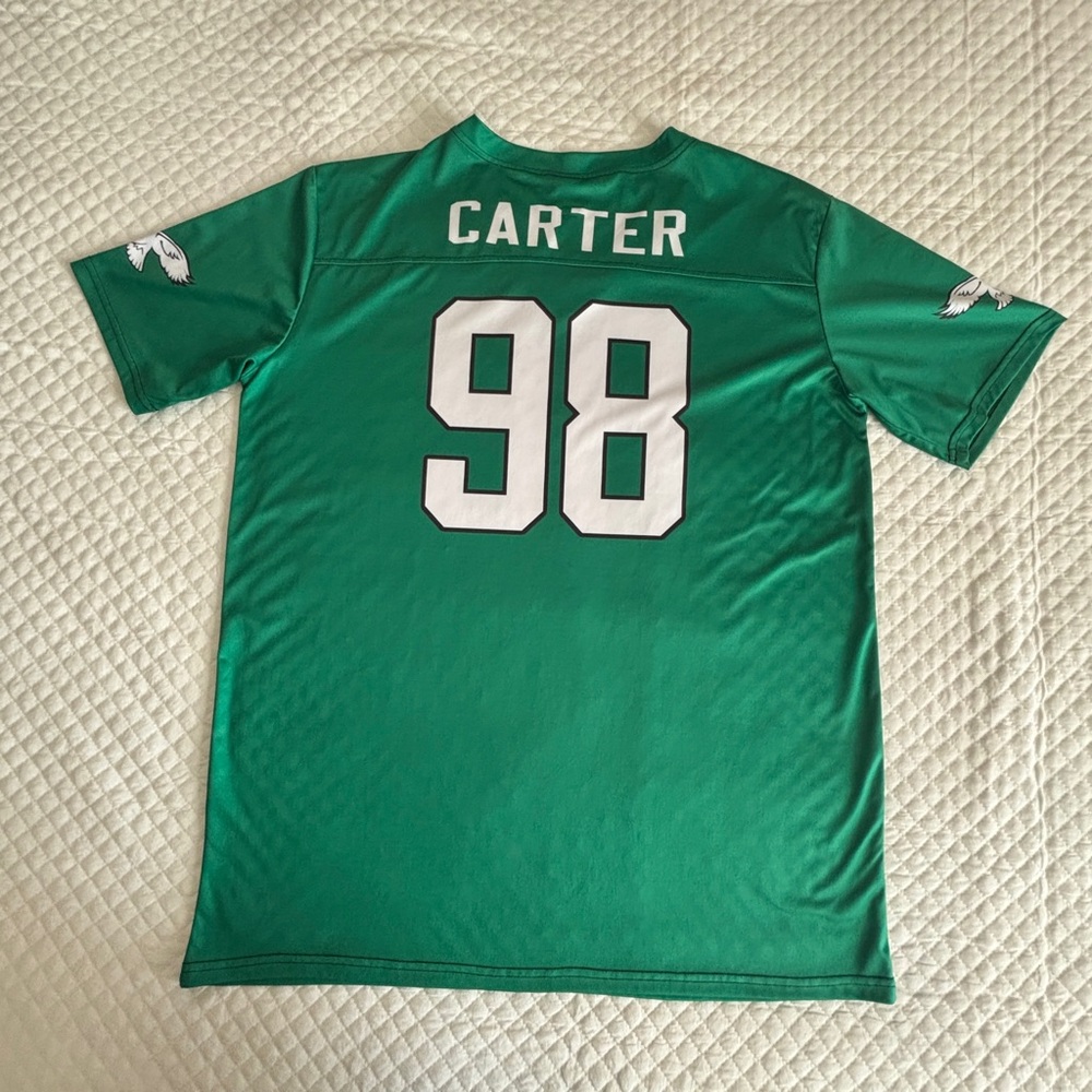 Jalen Carter Philadelphia Eagles Kelly Green jersey XL by GarmentOne Clothing💥
